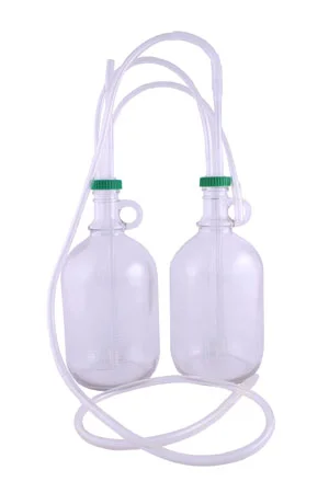 Zestaw do drenażu wielorazowy szklany – autoklawalny system drenażowy do klatki piersiowej