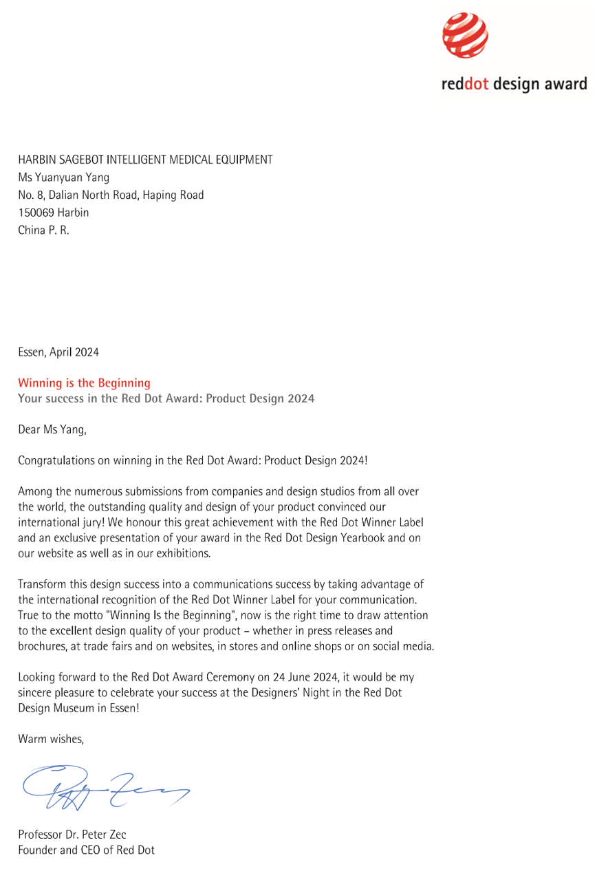 Robot chirurgiczny KangDuo SR2000 z nagrodą Red Dot Award 2024 za design medyczny