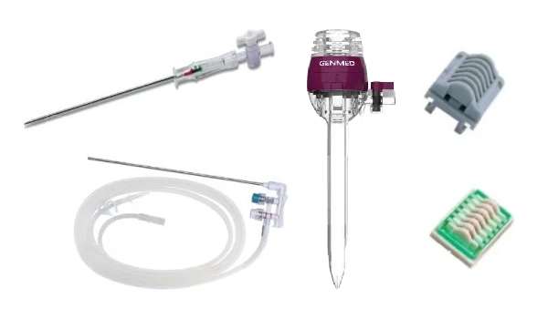 Zestaw zabiegowy Beryl Med trokary klipsy igła veressa