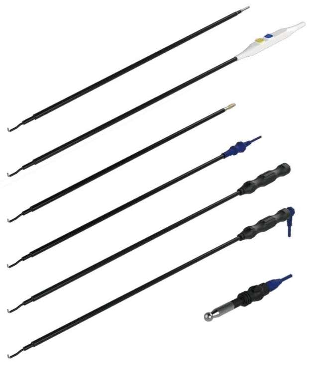 Elektrody laparoskopowe hakowe elektrochirurgiczne