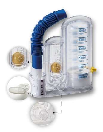 Trenażer oddechowy SPIRO-BALL kontrolowany trening wdechu