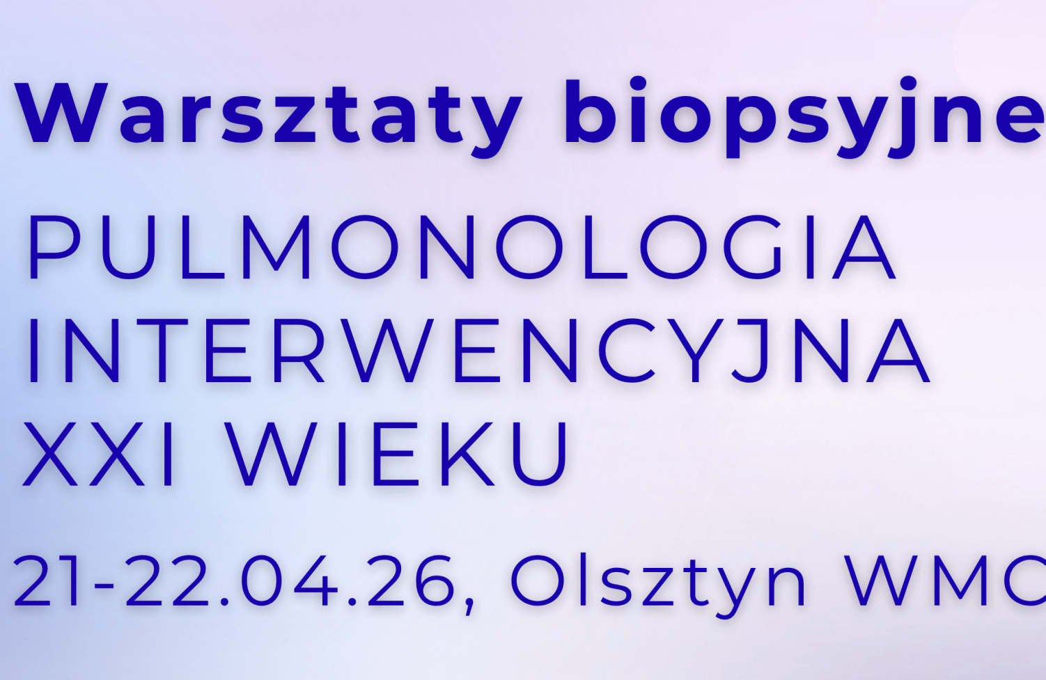 warsztaty biopsyjne pulmonologia interwencyjna olsztyn